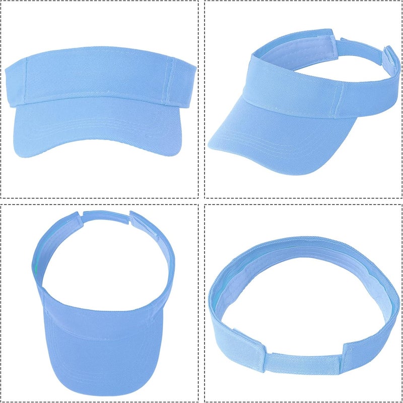 Marrywindix 1 Piece of Sport Wear Athletic Visor Sun Sports Visor Hat Visor Adjustable Cap for Women and Men (One Size) - Image 3